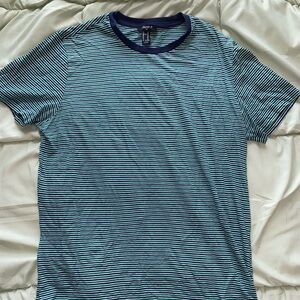 academia core striped shirt sleeve top